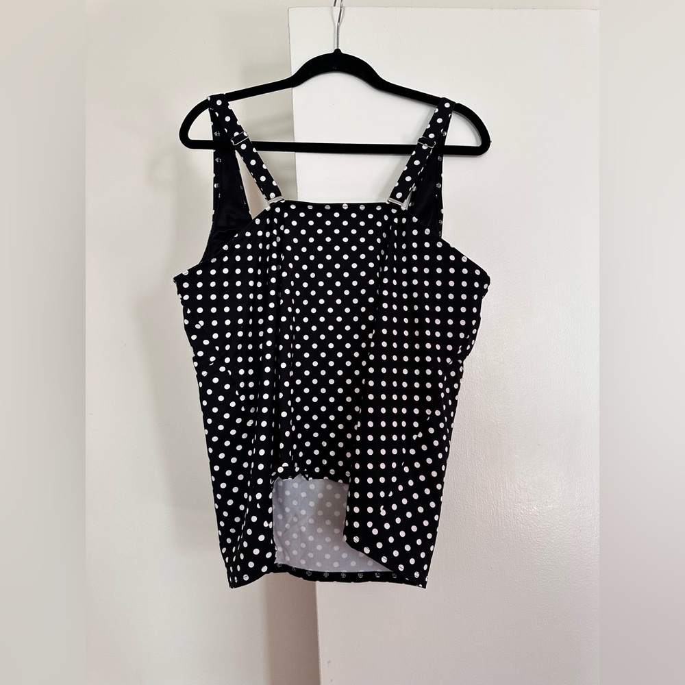 Lands End polka dot tankini top - Picture 3 of 5